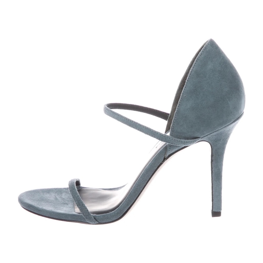 Alexander Wang Blue Suede Stasya Sandals